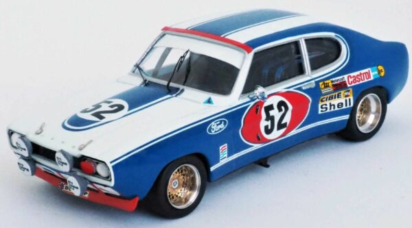 Trofeu - 1:43 Ford Capri 2600 RS #52 11th (2nd Gr.2) 24H Le Mans 1972 D. Glemser/A. Soler-Roig
