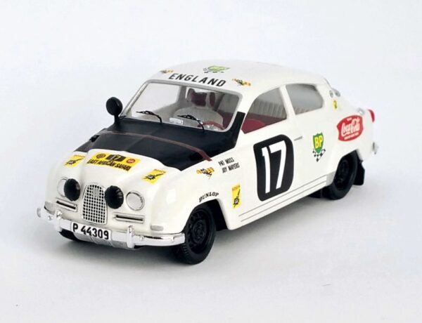 Trofeu - 1:43 Saab 96 9th East African Safari 1964 Pat Moss-Carlsson/Joy Mayers