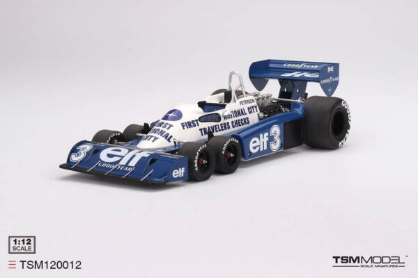 true scale miniatures - 1:12 resin tyrrell p34 #3 ronnie peterson 1977 monaco grand prix