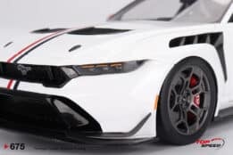 Top Speed - 1:18 Ford Mustang GTD Spirit of America White - Resin Model