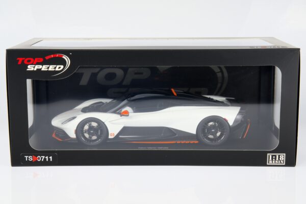 Top Speed 1:18 Aston Martin Valhalla Lunar White (TS0711) Resin Model 17 Top Speed 1:18 Aston Martin Valhalla in Lunar White (TS0711) resin model - in windowed presentation box