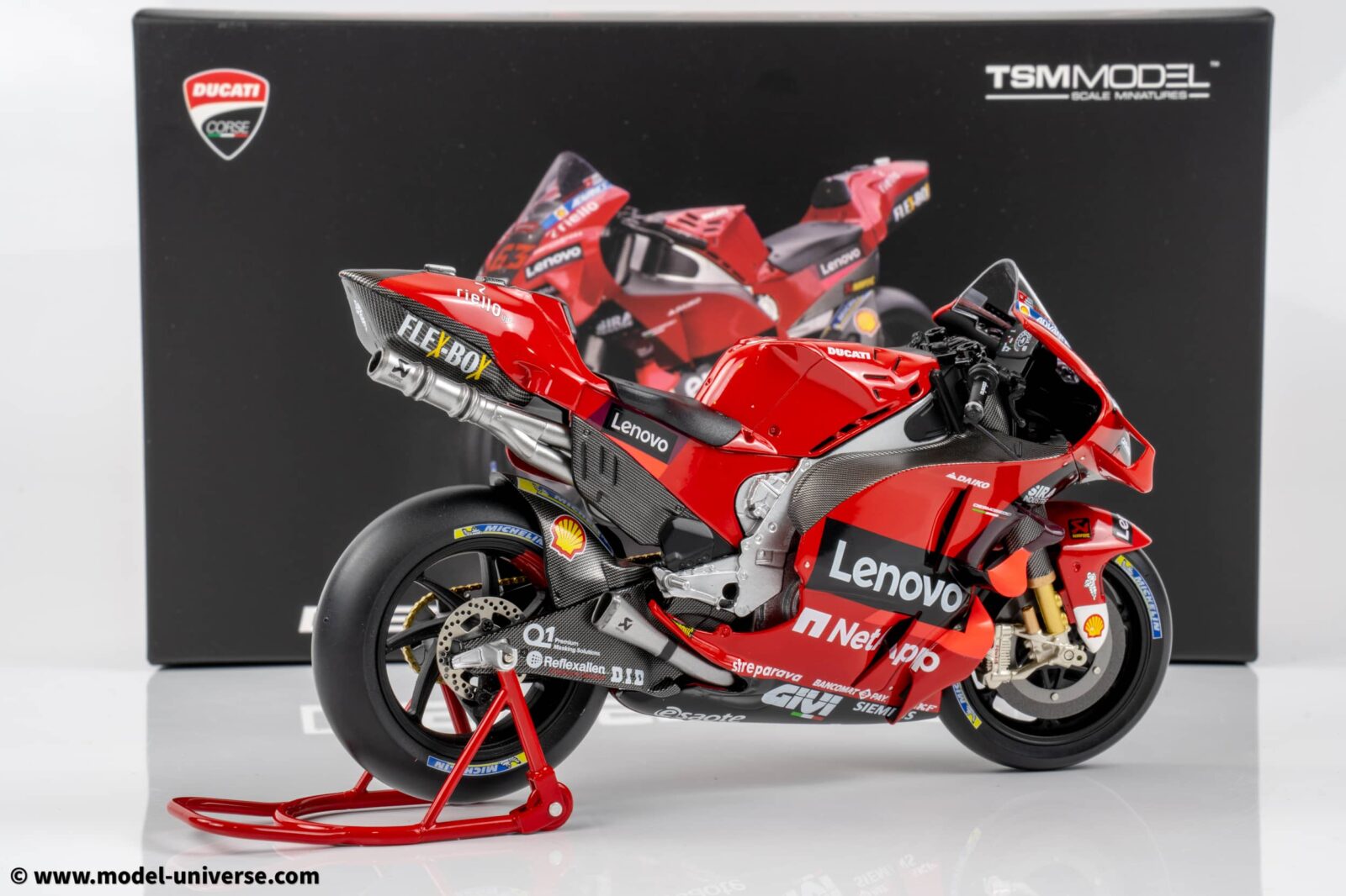 TSM 1:12 Ducati Desmosedici GP22 #63 Francesco Bagnaia 2022 World