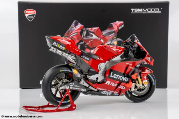 TSM 1:12 Ducati Desmosedici GP22 #63 Francesco Bagnaia 2022 World Champion MotoGP - Diecast Model