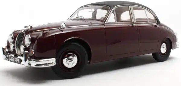 12ART - 1:12 Jaguar Mk.II Maroon with Black Roof "Inspector Morse" - UK Exclusive Limited Edition Resin Model