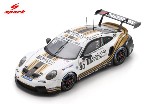 Spark 1:43 Porsche 911 GT3 Cup No.40 Andrew Rackstraw Porsche Carrera Cup Great Britain Champion 2025 (UK040) Resin Model