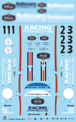 Italeri - Kit de modelismo Porsche 956 (3648) a escala 1:24