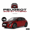1:18 Peugeot 208 GT Hybrid Red Elixir 2024 - Limited Edition Resin Model by Otto Mobile