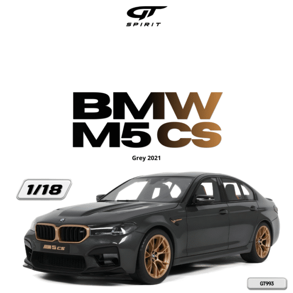 GT Spirit - 1:18 BMW M5 CS Grey 2021 - Limited Edition Resin Model