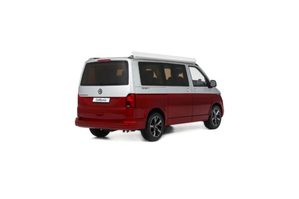 Otto Mobile 1:18 Volkswagen T6.1 California Ocean Fortana Red / Reflex Silver 2021 (OT1342) Limited Edition Resin Model 12 Otto Mobile 1:18 Volkswagen T6.1 California Ocean Fortana Red / Reflex Silver 2021 Limited Edition Resin Model