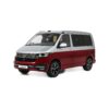 Otto Mobile 1:18 Volkswagen T6.1 California Ocean Fortana Red / Reflex Silver 2021 (OT1342) Limited Edition Resin Model 4 Otto Mobile 1:18 Volkswagen T6.1 California Ocean Fortana Red / Reflex Silver 2021 Limited Edition Resin Model