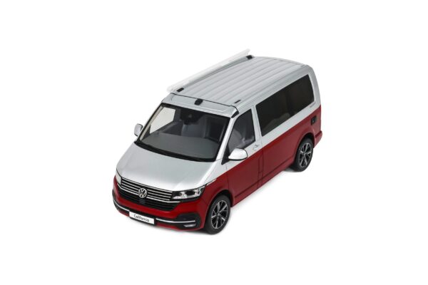 Otto Mobile 1:18 Volkswagen T6.1 California Ocean Fortana Red / Reflex Silver 2021 (OT1342) Limited Edition Resin Model 16 Otto Mobile 1:18 Volkswagen T6.1 California Ocean Fortana Red / Reflex Silver 2021 Limited Edition Resin Model