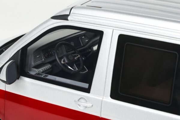 Otto Mobile 1:18 Volkswagen T6.1 California Ocean Fortana Red / Reflex Silver 2021 (OT1342) Limited Edition Resin Model 20 Otto Mobile 1:18 Volkswagen T6.1 California Ocean Fortana Red / Reflex Silver 2021 Limited Edition Resin Model