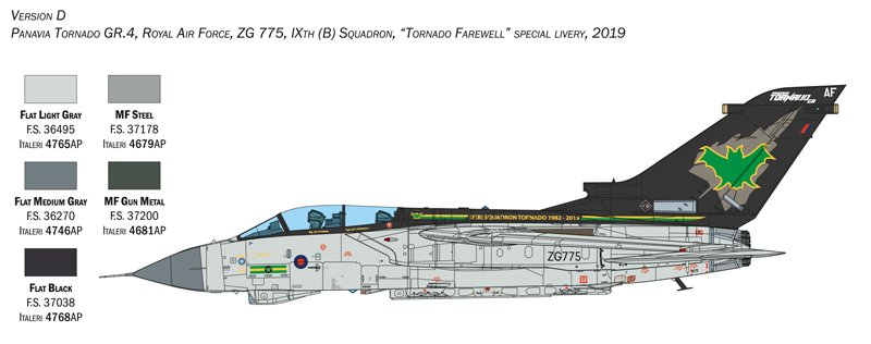 Italeri 2513 1:32 RAF Tornado GR4 Model Kit