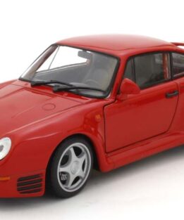 Welly 24076R Porsche 595 Red Diecast Model 1:24