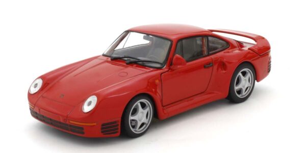Welly 24076R Porsche 595 Red Diecast Model 1:24