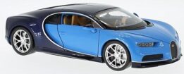 Welly 24077B Bugatti Chiron Blue diecast model car