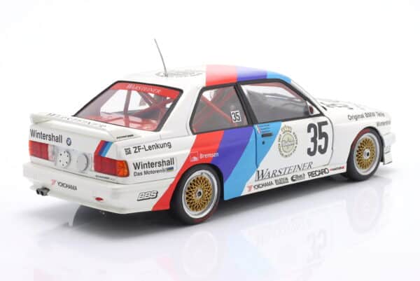 WERK83 1:18 BMW M3 (E30) No.35 Winner 24h Nurburgring 1989 Pirro, Ravaglia, Giroix (W18038007C) Diecast Model with Collector's Box 12 Werk83 1:18 scale BMW M3 E30 #35 Winner 24h Nurburgring 1989 die-cast model car W18038007C photo 06