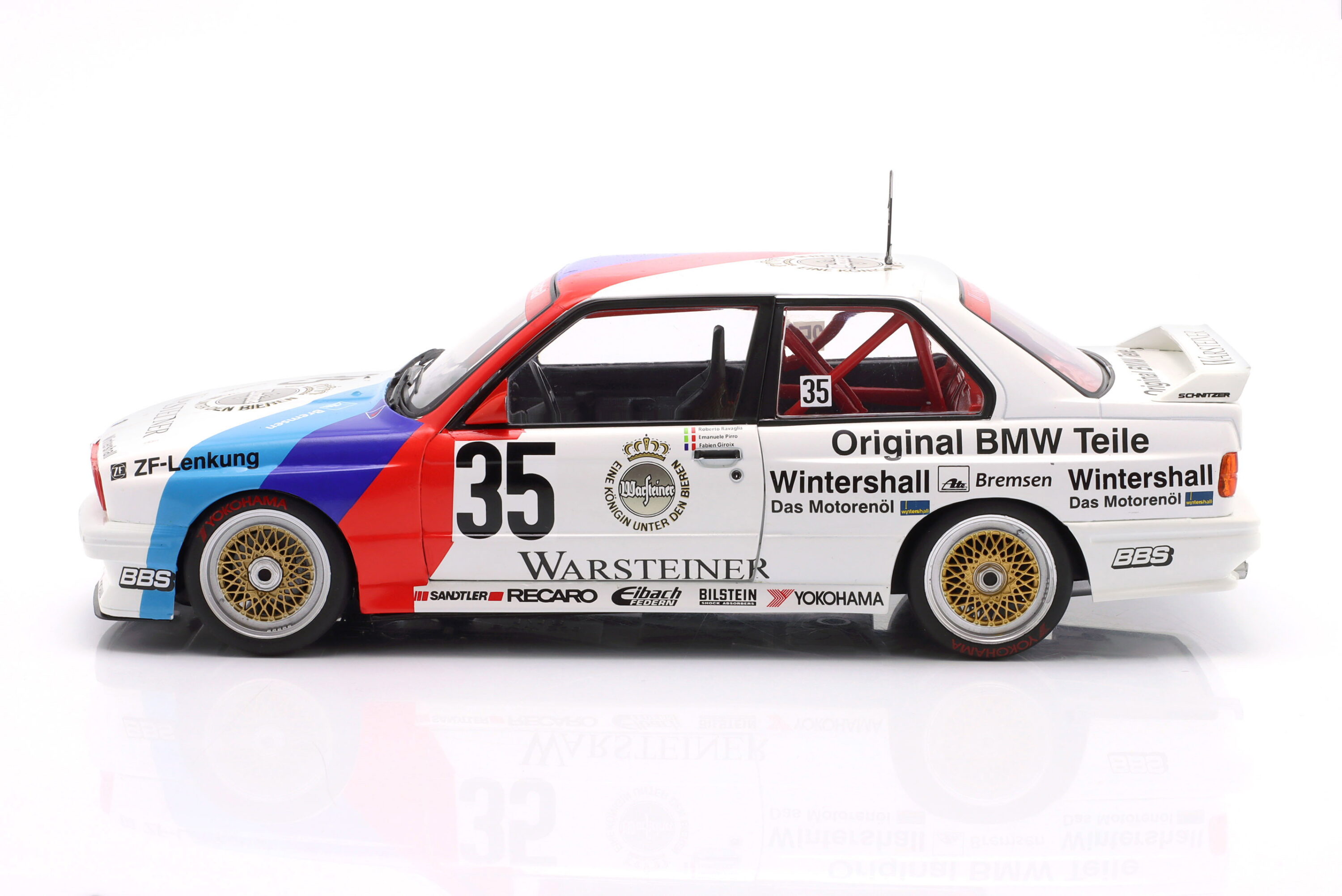 WERK83 1:18 BMW M3 (E30) No.35 Winner 24h Nurburgring 1989 Pirro, Ravaglia, Giroix (W18038007C) Diecast Model with Collector's Box 5 Werk83 1:18 scale BMW M3 E30 #35 Winner 24h Nurburgring 1989 die-cast model car W18038007C photo 07