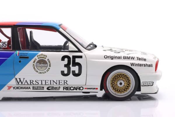 WERK83 1:18 BMW M3 (E30) No.35 Winner 24h Nurburgring 1989 Pirro, Ravaglia, Giroix (W18038007C) Diecast Model with Collector's Box 14 Werk83 1:18 scale BMW M3 E30 #35 Winner 24h Nurburgring 1989 die-cast model car W18038007C photo 09