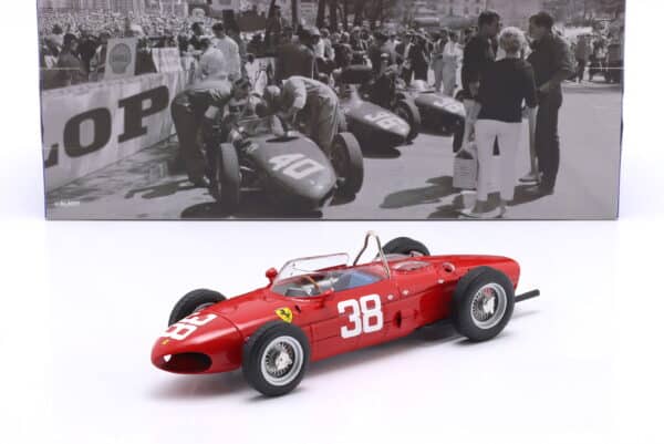 WERK83 1:18 Ferrari 156 Sharknose No.38 Phil Hill 3rd Monaco GP F1 World Champion 1961 (W1807908) Diecast Model
