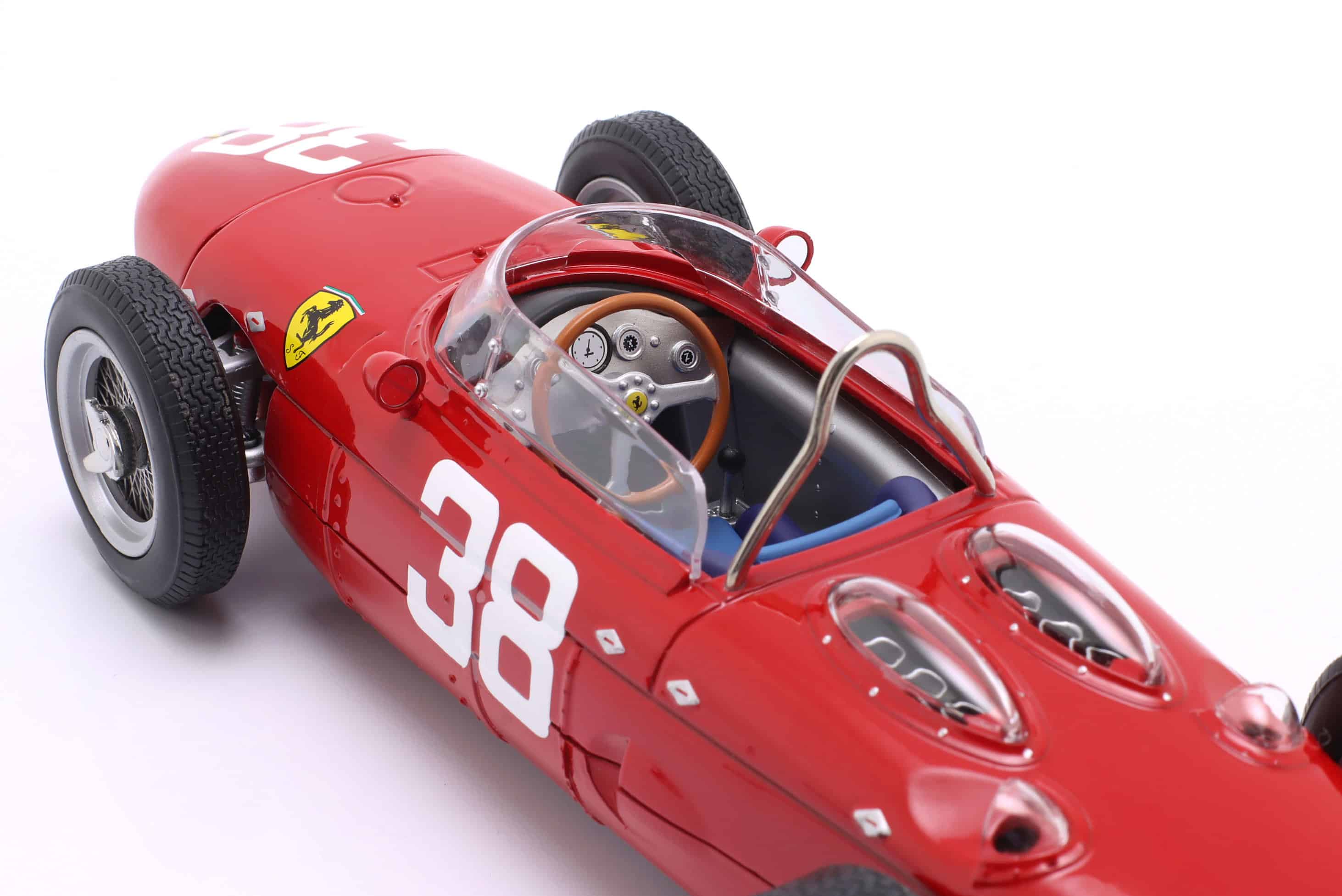 WERK83 1:18 Ferrari 156 Sharknose No.38 Phil Hill 3rd Monaco GP F1 World Champion 1961 (W1807908) Diecast Model 6 WERK83 1:18 Ferrari 156 Sharknose No.38 Phil Hill 3rd Monaco GP F1 World Champion 1961 (W1807908) Diecast Model
