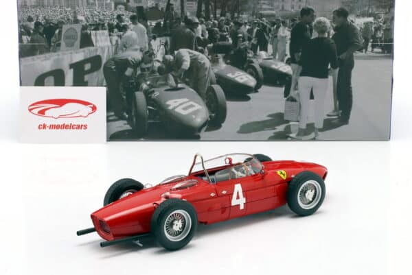 WERK83 1:18 Ferrari 156 Sharknose No.4 Wolfgang von Trips Winner British GP F1 1961 (W1807902) Diecast Model