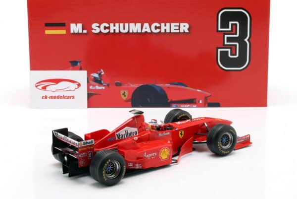 WERK83 1:18 Ferrari F300 No.3 Michael Schumacher Winner Canada GP F1 1998 Moments (W18033008-CB) Diecast Model 9 WERK83 1:18 Ferrari F300 No.3 Michael Schumacher Winner Canada GP F1 1998 Moments (W18033008-CB) Diecast Model
