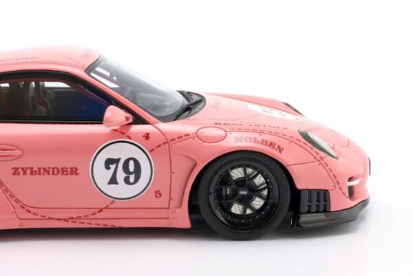 WERK83 1:18 Porsche 911 (997) Turbo S LBWK Sidney Hoffmann The Sow No.79 Pink (W18090001) Resin Model 16 WERK83 1:18 Porsche 911 (997) Turbo S LBWK Sidney Hoffmann The Sow No.79 Pink (W18090001) Resin Model - Image 4
