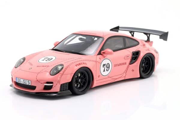 WERK83 1:18 Porsche 911 (997) Turbo S LBWK Sidney Hoffmann The Sow No.79 Pink (W18090001) Resin Model 20 WERK83 1:18 Porsche 911 (997) Turbo S LBWK Sidney Hoffmann The Sow No.79 Pink (W18090001) Resin Model - Image 5