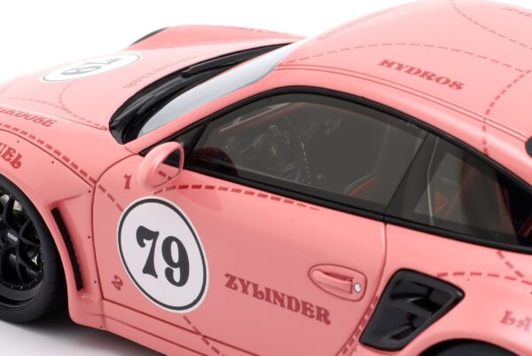 WERK83 1:18 Porsche 911 (997) Turbo S LBWK Sidney Hoffmann The Sow No.79 Pink (W18090001) Resin Model 18 WERK83 1:18 Porsche 911 (997) Turbo S LBWK Sidney Hoffmann The Sow No.79 Pink (W18090001) Resin Model - Image 7
