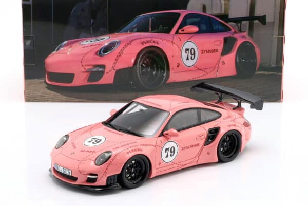 WERK83 1:18 Porsche 911 (997) Turbo S LBWK Sidney Hoffmann The Sow No.79 Pink (W18090001) Diecast Model