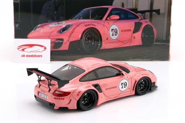 WERK83 1:18 Porsche 911 (997) Turbo S LBWK Sidney Hoffmann The Sow No.79 Pink (W18090001) Diecast Model
