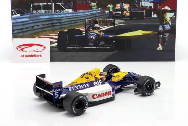 WERK83 1:18 Williams FW14B No.5 Nigel Mansell F1 World Champion 1992 (W18065001) Diecast Model 10 WERK83 1:18 Williams FW14B No.5 Nigel Mansell F1 World Champion 1992 (W18065001) Diecast Model