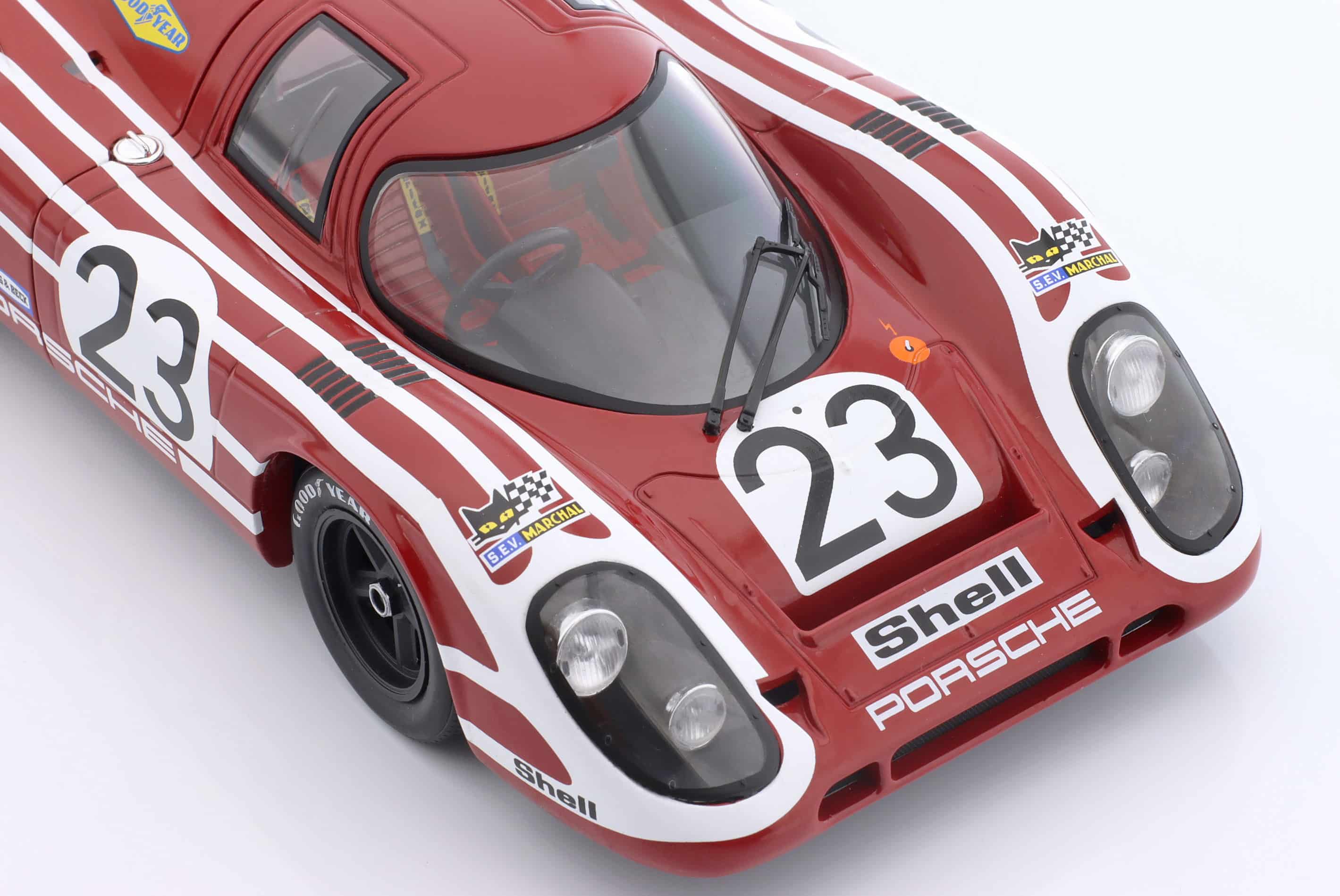 WERK83 1:18 Porsche 917K No.23 Winner 24h Le Mans 1970 (Attwood, Herrmann) (W1802601) Diecast Model 6 WERK83 1:18 Porsche 917K No.23 Winner 24h Le Mans 1970 (Attwood, Herrmann) (W1802601) Diecast Model - Image 6