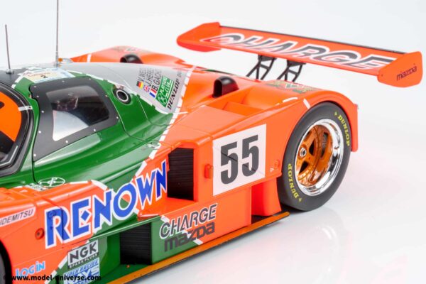 WERK83 - 1:12 Mazda 787B No.55 Winner 24h Le Mans 1991 Weidler, Herbert, Gachot - Diecast Model 21 WERK83 - 1:12 Mazda 787B No.55 Winner 24h Le Mans 1991 Weidler, Herbert, Gachot - Diecast Model