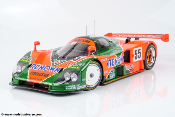 WERK83 - 1:12 Mazda 787B No.55 Winner 24h Le Mans 1991 Weidler, Herbert, Gachot - Diecast Model 18 WERK83 - 1:12 Mazda 787B No.55 Winner 24h Le Mans 1991 Weidler, Herbert, Gachot - Diecast Model