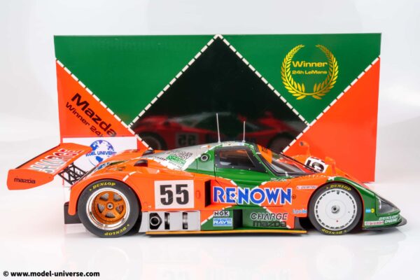 WERK83 - 1:12 Mazda 787B No.55 Winner 24h Le Mans 1991 Weidler, Herbert, Gachot - Diecast Model 17 WERK83 - 1:12 Mazda 787B No.55 Winner 24h Le Mans 1991 Weidler, Herbert, Gachot - Diecast Model