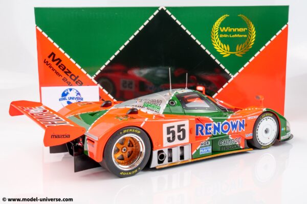 WERK83 - 1:12 Mazda 787B No.55 Winner 24h Le Mans 1991 Weidler, Herbert, Gachot - Diecast Model 14 WERK83 - 1:12 Mazda 787B No.55 Winner 24h Le Mans 1991 Weidler, Herbert, Gachot - Diecast Model