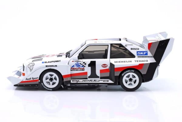 Werk83 1:18 Audi Sport Quattro S1 E2 No.1 Walter Rohrl Winner Pikes Peak 1987 Collector Box (W1802801C) Diecast Model 10 Werk83 1:18 Audi Sport Quattro S1 E2 No.1 Walter Rohrl Winner Pikes Peak 1987 Collector Box (W1802801C) Diecast Model