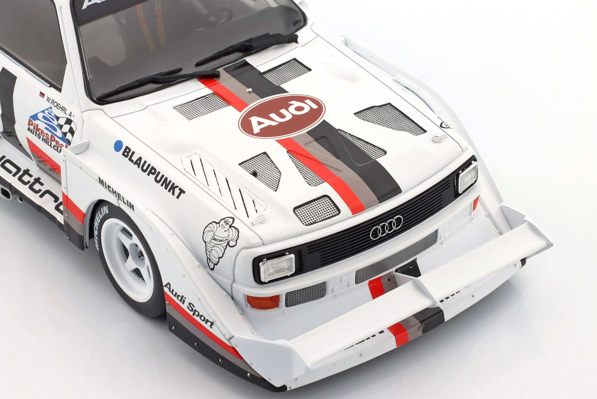 Werk83 1:18 Audi Sport Quattro S1 E2 No.1 Walter Rohrl Winner Pikes Peak 1987 Collector Box (W1802801C) Diecast Model 4 Werk83 1:18 Audi Sport Quattro S1 E2 No.1 Walter Rohrl Winner Pikes Peak 1987 Collector Box (W1802801C) Diecast Model
