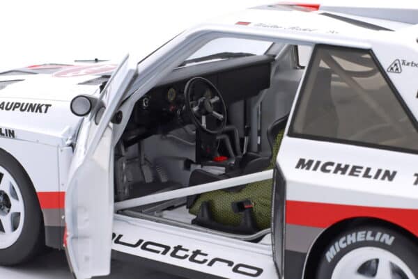 Werk83 1:18 Audi Sport Quattro S1 E2 No.1 Walter Rohrl Winner Pikes Peak 1987 Collector Box (W1802801C) Diecast Model 13 Werk83 1:18 Audi Sport Quattro S1 E2 No.1 Walter Rohrl Winner Pikes Peak 1987 Collector Box (W1802801C) Diecast Model