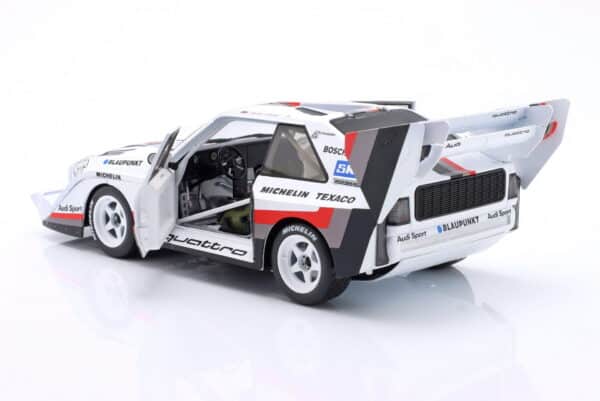 Werk83 1:18 Audi Sport Quattro S1 E2 No.1 Walter Rohrl Winner Pikes Peak 1987 Collector Box (W1802801C) Diecast Model 14 Werk83 1:18 Audi Sport Quattro S1 E2 No.1 Walter Rohrl Winner Pikes Peak 1987 Collector Box (W1802801C) Diecast Model