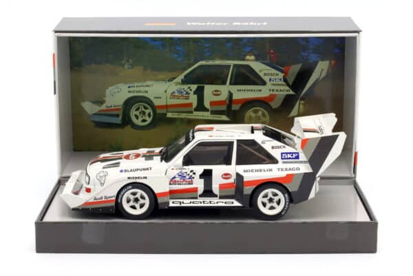 Werk83 1:18 Audi Sport Quattro S1 E2 No.1 Walter Rohrl Winner Pikes Peak 1987 Collector Box (W1802801C) Diecast Model 15 Werk83 1:18 Audi Sport Quattro S1 E2 No.1 Walter Rohrl Winner Pikes Peak 1987 Collector Box (W1802801C) Diecast Model