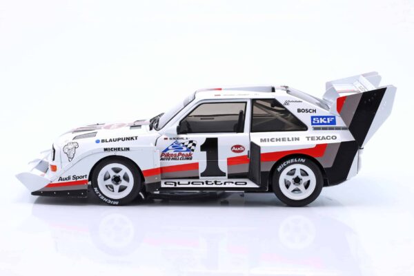WERK83 - 1:18 Audi Sport Quattro S1 E2 No.1 Walter Rohrl Winner 1987 Pikes Peak Rally - Diecast Model