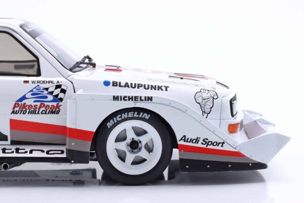 WERK83 - 1:18 Audi Sport Quattro S1 E2 No.1 Walter Rohrl Winner 1987 Pikes Peak Rally - Diecast Model