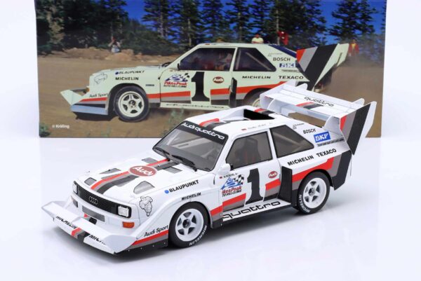 WERK83 - 1:18 Audi Sport Quattro S1 E2 No.1 Walter Rohrl Winner 1987 Pikes Peak Rally - Diecast Model
