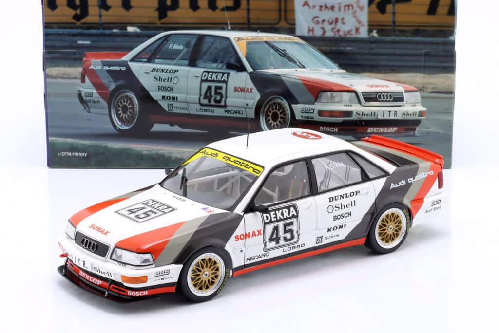 New model arrivals at model-universe.com include Werk83's Porsche 917 "Pink Pig", KK Scale's "Miami Vice" Ferrari Testarossa and many more ... 2 1:18 Audi V8 Quattro No.45 DTM Champion 1991 Frank Biela - Diecast Model by WERK83