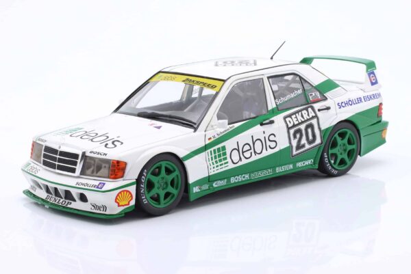 Mercedes-Benz 190E 2.5-16 Evo II Michael Schumacher No.20 DTM 1991 Zakspeed - 1:18 Scale Diecast Model with Collectors Box by Werk83 11 Mercedes-Benz 190E 2.5-16 Evo II Michael Schumacher No.20 DTM 1991 Zakspeed - 1:18 Scale Diecast Model with Collectors Box by Werk83