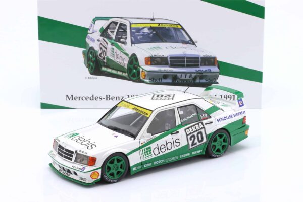 Mercedes-Benz 190E 2.5-16 Evo II Michael Schumacher No.20 DTM 1991 Zakspeed - 1:18 Scale Diecast Model with Collectors Box by Werk83