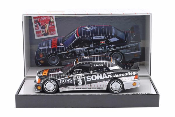 Mercedes-Benz 190E 2.5-16 Evo II 1992 DTM Champion Team AMG Motrenbau Klaus Ludwig - 1:18 Scale Diecast Model with Collectors Box by Werk83
